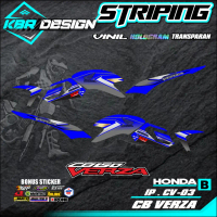 (COD) Stiker Striping CB VERZA Sticker Variasi List Skotlet Motor Honda CB VERZA KBR DESIGN KODE IP.