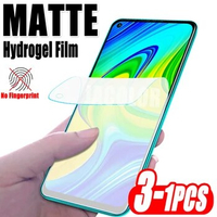 1-3PCS Matte Protective Gel Film For Xiaomi Redmi Note 9 Pro Max 9s Hydrogel Safety Protecto Xiomi Redmy Note9 Note9Pro Note9s