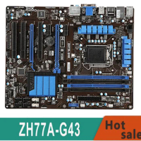 ZH77A-G43 Plus Motherboard 32GB LGA 1155 DDR3 ATX Mainboard 100% Tested Fully Work
