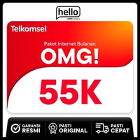 TSEL PAKET INTERNET BULANAN OMG! 55K