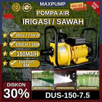 MAXPUMP Pompa Air Sawah 6inch Mesin lrigasi Empang Sawah Mesi Pompa Air Mesin Bensin Pompa Jet Angka