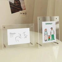 กรอบรูปอะคริลิค กรอบรูป ขนาด A4/A5/6Inch/7Inch วางได้ทั้งแนวตั้ง และแนวนอน พร้อมหมุดตั้ง ใส่รูปภาพ ส