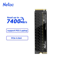 Netac NVMe SSD M.2 1TB 2TB 4TB 7400mb/s M2 NVME SSD PCIe4.0x4 Internal Solid State Hard Disk SSD Drive for PS5 Desktop Laptop