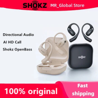 Shokz OpenFit Open Ear Bluetooth Earphones Directional Audio AI Call Noise Reduction Headphone Non-in Ear Sport Headset In Stock