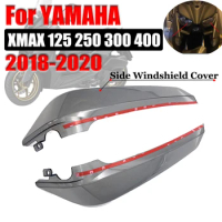 For YAMAHA XMAX300 XMAX250 XMAX 125 250 300 400 Motorcycle Parts Side Windshield Fairing Cover Leg Shield Guard Wind Deflector