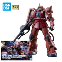 Bandai HG 1/144 Gundam Zaku 2 Red Comet Ver Mobile Suit Gunpla Gundam Model Kit Zaku Action Figures Collectible Gifts for Boys