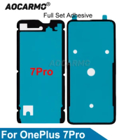 Aocarmo For OnePlus 7 Pro Back Frame Battery Cover Adhesive And Front LCD Sticker Glue Tape