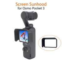 Sun Shade for Pocket3 Light Shielding Sun Hood Cover Light Shield Sunhood Camera Screen More Clear for DJI Osmo Pocket 3 Kit