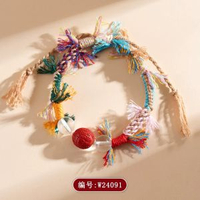 天然原礦高含量帝王紅硃砂山鬼花錢藏式手鍊繩國潮女時尚手串