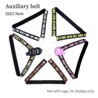 Male Chastity Lock Auxiliary Belt Elastic Belt with Ring Fixed Chastity CB Lock Accessories Comfortable To Wear Out Sex Toys 18+