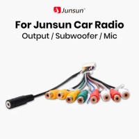Junsun Car Radio AUX Output Wire Multi Interface Adapter RCA Cable