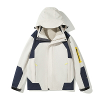 秋季冬季新款沖鋒衣夾克防風防水連帽加絨三合一加厚登山滑雪外套