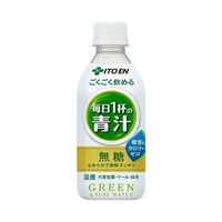 日本進口ITOEN伊藤園青汁大麥若苗抹茶風味飲料0脂果蔬汁350g瓶裝