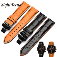 22mm 23mm Leather Watch Band for Mido Multifort M005 M005930 Watch Straps Bracelets for Omega Blancpain Luminox Watchbands Gents