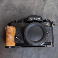 For NIKON FM2 FM FM3a Camera accessories ultra-light ebony wooden L Type Bracket Tripod Ball head Plate Base Grip Handle
