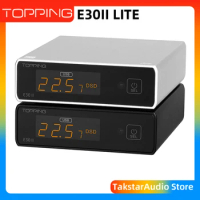 TOPPING E30 II Lite Dual AK4493S DAC Decoder Preamp Mode Hi-Res Audio PCM768 DSD512 USB/OPT/COAX Input with Remote Control