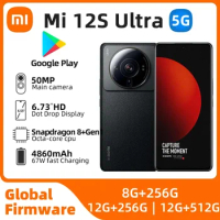 Xiaomi 12S Ultra 5G Android 6.28-inch RAM 8GB ROM 256GB Qualcomm Snapdragon 8+Gen1 120Hz used phone