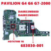 683030-001 683030-501 683030-601 For HP G4-2000 G6-2000 G7-2000 Laptop Motherboard DA0R53MB6E0 DA0R53MB6E1 With 216-0833000 1GB