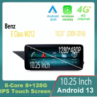 10.25" Android 13 For Mercedes Benz E Class W212 w211 2009 - 2016 Car Stereo Raido Car Multimedia Navigation Player GPS Navii