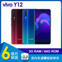 【福利品】vivo Y12 (3G/64G) 6.3吋智慧型手機