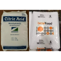 Combo Axit chanh và banking:Chế CO2 cho bể cá hoạc kết hợp tẩy rửa - 1kg baking soda và 1kg bột chan