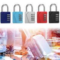 Zinc alloy 4 Digit Password Lock Portable Padlock Anti-theft Security Coded Lock Backpack Zipper Lock Home