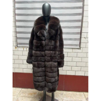 Real Fox Fur Coat Womens Warm Winter Women's Short Coat High Quality Natural Fox Fur Jacket For Woman 2023