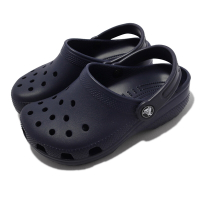 Crocs 洞洞鞋 Classic Clog K 深藍 小朋友 中童鞋 親子鞋 4-7歲 幼稚園 布希鞋 206991410
