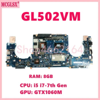GL502VM i7-700HQ CPU GTX1060M-V6G GPU Mainboard For Asus ROG S5VM S5V GL502V GL502VMK GL502VML GL502VMZ Laptop Motherboard