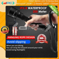 Paket Senter LED XML-T6 Scuba Diving Waterproof 200 Meter