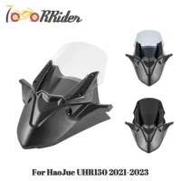 For HAOJUE UHR 150 2021-2023 Motorcycle Windscreen Windshield Wind Shield Headlight Upper Fairing UHR150 Airflow Deflector Visor