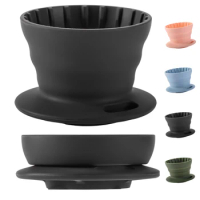 Leeseph Collapsible Coffee Dripper, Reusable Silicone Coffee Filter, Portable Pour Over Coffee Maker, for Travel and Camping