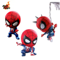 In Stock Original HOTTOYS COSBABY SPIDER MAN COSB513 SPIDER MAN NO WAY HOME Movie Character Model Collection Artwork Q Version