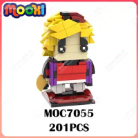 MOC7055 Anime Demon Slayer Character MOC Building Blocks Creativity Douma Action Figure Model Assembly Bricks Toys For Kids Gift