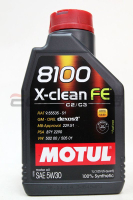 【序號MOM100 現折100】MOTUL 8100 X-clean FE 5W30 全合成機油【APP下單9%點數回饋】