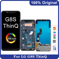 6.21" Original AMOLED For LG G8S ThinQ LCD Display Touch Screen Assembly For LM-G810 LMG810 LMG810EAW LCD Digitizer Replacement