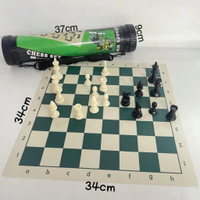 50x50cm Folding Portable Chess Board Tournament Size Pieces Set Chessboard Game Toy Chess