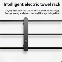 ECHOME Intellegent Electric Towel Warmer Towel Storage Rack Stainless Steel Constant Temperature Drying Bathroom Accessories