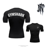 Born Athlete Gymshark Power | Premium Spandex Compression T-Shirt | Men's Muscle Fit Gym Shirt Short