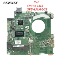 Refurbished 766476-501 766476-001 For HP 15-P Laptop Motherboard With i5-4210U 1.7GHz CPU 830M/2GB GPU DAY11AMB6E0
