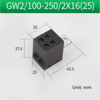 New Switch Terminal GW2/100-250/2*16 1-in 2-out 4-out 6-out 250A Terminal Block