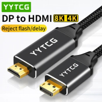 8K HDMI 2.1 Cable For Monitor Projector Laptop 8K 4K DP Cable 144Hz Display Port to DP 1.4 Cable 8K 60Hz 4K 144Hz 2K 165Hz