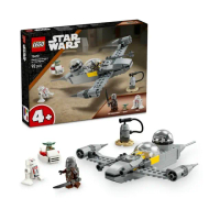 【LEGO 樂高】星際大戰系列 75410 老曼和古古的 N-1 星際戰機(老曼和尤達 Star Wars 兒童玩具 積木)