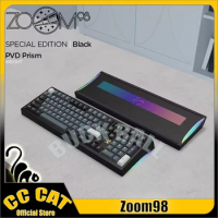 Zoom98 Meletrix Mechanical Gaming Keyboard Kit CNC Bluetooth Wireless 3 Mode Gasket RGB Hot-Swap Office Custom Gaming Keyboards