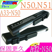 ASUS 電池(保固最久)-華碩  N50，N51，N51S，N51V，N51VF-X1，N51VG，N51VF-A，A32-N50，A33-N50