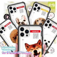 PUREGEAR普格爾 DUALTEK for iPhone 12 Pro Max 6.7吋 寵物旅行系列-狗狗 坦克透明軍規保護殼