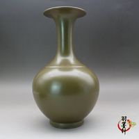 清雍正茶葉末釉 花瓶 古玩古董陶瓷器老貨仿古收藏擺件 羽墨軒