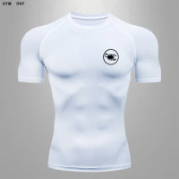 Dry Fit Men'S High Quality Boxing T-Shirt Sports Running Jogging T-Shirt Sports T-Shirt MMA Rashguard Gym Track Muscle Camisetas