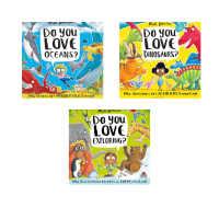 หนังสือซีรี่ย์ Do you love ...? มีทั้งหมด 3ปก Dinosaurs,Ocean and Exploring