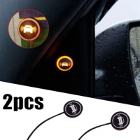 2Pcs Car Blind Spot Detection System Warning Light Blind Spot Monitoring Change Lane Aided Parking Radars Detection